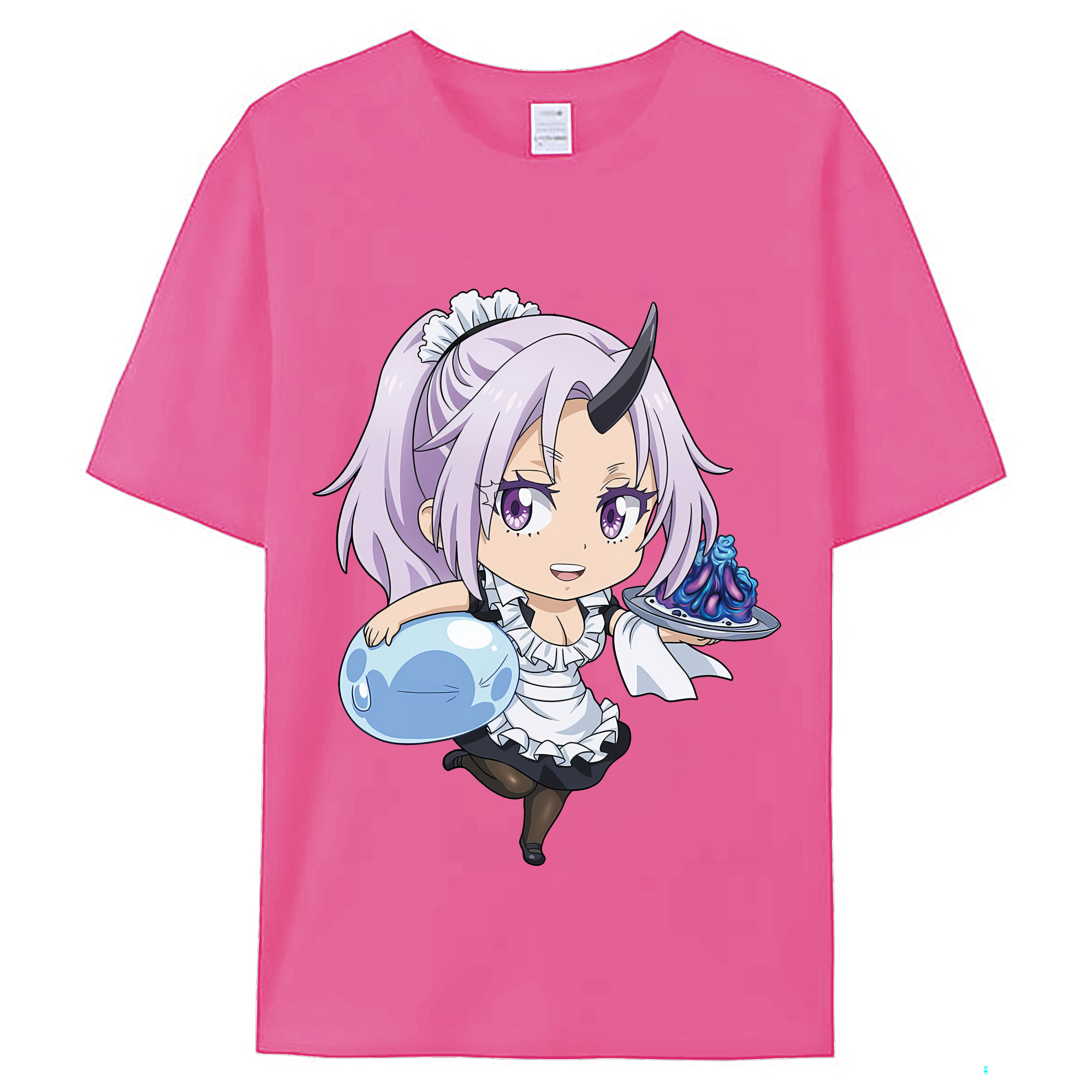 （画像用） 転スラ Regarding Reincarnated to Slime レディースカジュアルプリントTシャツ（綿100％）